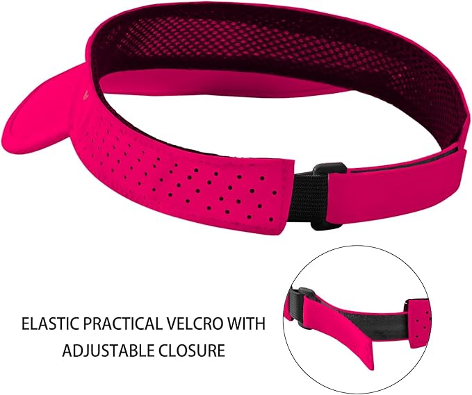 WANDER Sports Sun Visor Hats Adjustable Running Golf Tennis Mesh Folding Cap for Women Men