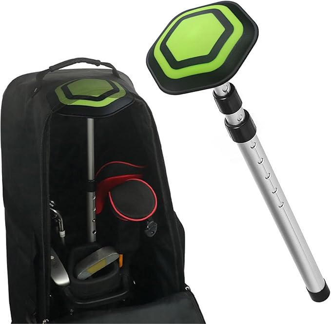 Light Weight Adjustable Golf Bag Stand Telescoping 4 Section Aluminum ABS Bag Holder Stabilizers Anti Slip Base Terrain