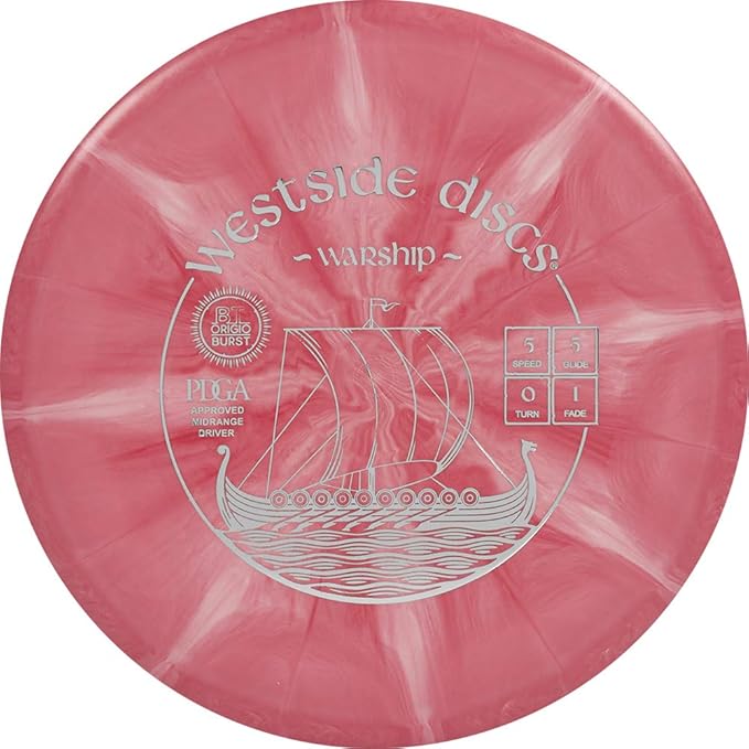 Westside Discs Origio Burst 4-Disc Golf Discs Set - Beginner Frisbee Golf Discs Set for Men - 1x Drivers, 1x Fairway Driver, 1x Midrange & 1x Putter Disc - Mini Marker Included - Colors Will Vary