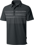 Men's Golf Shirts Dry Fit Moisture Wicking Performance Short Sleeve Collared Polo Shirts for Casual Athletic Business