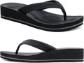 COFACE Flip Flops for Women With Comfortable Arch Support Ladies Fashion Platform Thong Sandals Soft Yoga Mat Sole For Beach/Indoor Outdoor