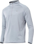 NORTHYARD Quarter Zip Pullover Men Running Shirt Long Sleeve Moisture Wicking Quick Dry Athletic Workout Shirts