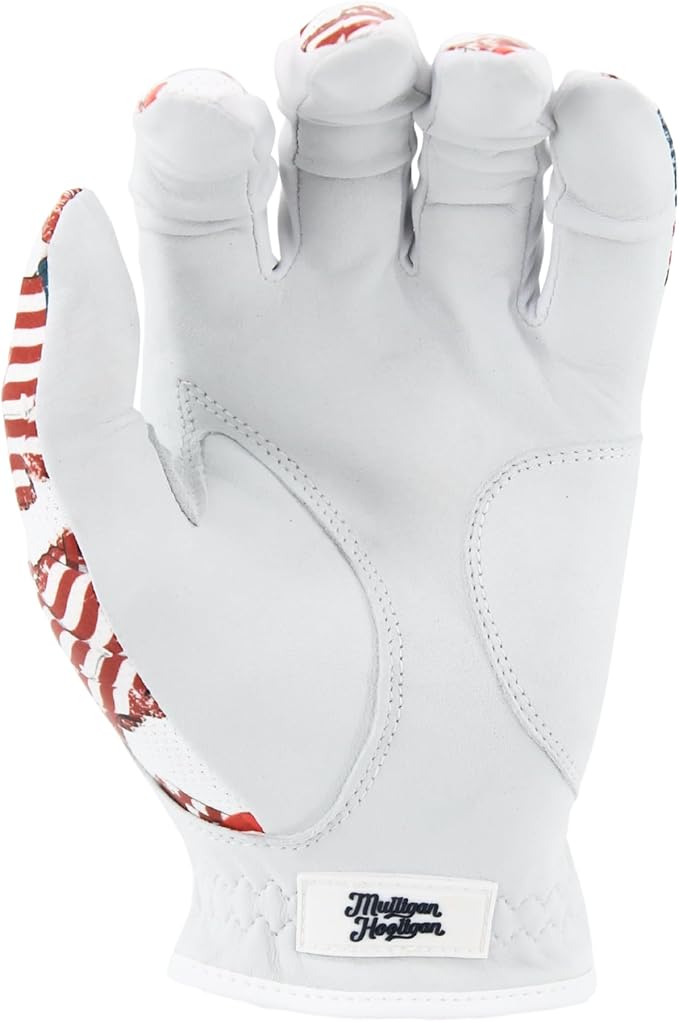 MULLIGAN HOOLIGAN® Men's Golf Glove | Premium Cabretta Leather & Mesh, Breathable Moisture-Wicking Comfort, Unique Standout Design for Men & Women
