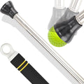 Golf Ball Picker Upper,30 to 44In Golf Ball Retriever with Suction Cup Heavy Duty Stainless Steel Tube Scramble Stick with Sponge Long Handle Lightweight Easy to Carry Golf Ball Grabber