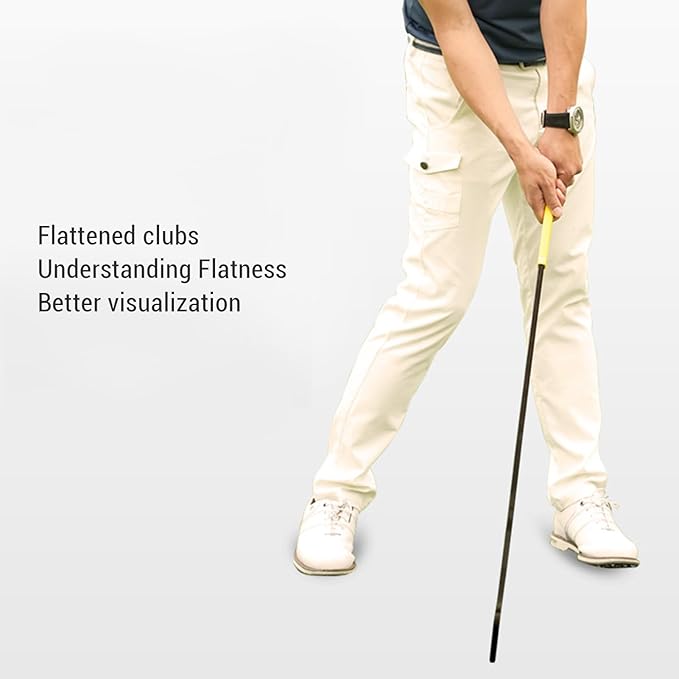 Golf Swing Trainer, Plastic Aid Club Rhythm Improving Training Aid Swing Stability Enhance for Improving Strength Rhythm Tempo