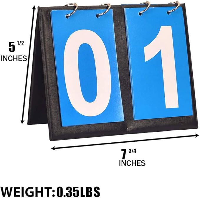 APORO Portable Table Top Scoreboard Flipper, Multi Sports Score Flip Scoreboard