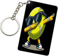 Golf Keychains Rectangular Acrylic Keychain Daily Key Ring Car Key Fob Holder 2X3 Inch