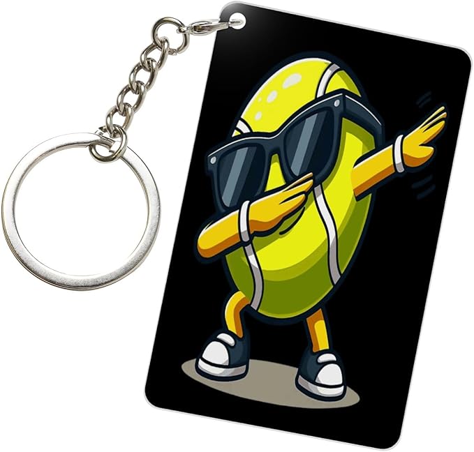 Golf Keychains Rectangular Acrylic Keychain Daily Key Ring Car Key Fob Holder 2X3 Inch