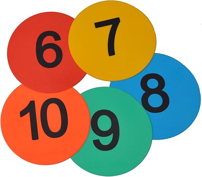8inch Numbered Floor Spot Markers