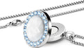 Golf Ball Marker with Ceramic Crystal Ball Marker Necklace (20mm Small Size) Gifts Accessories Women Golfers