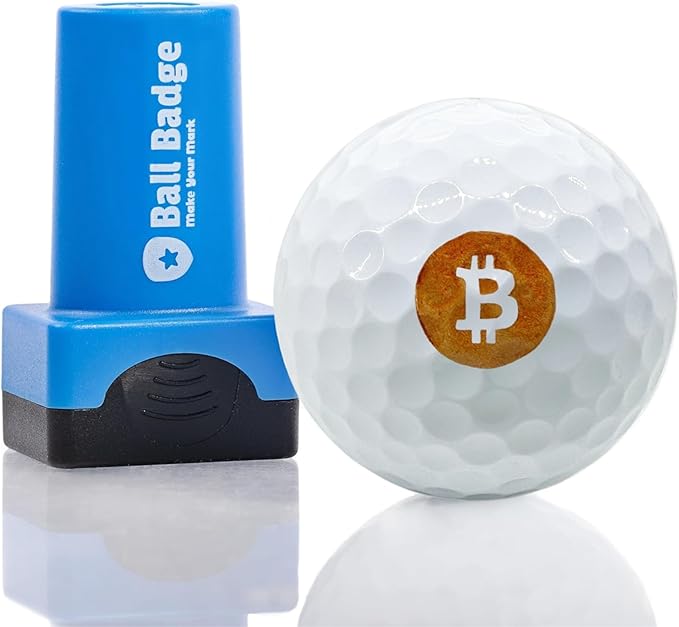 Ball Badge - Golf Ball Stamp (The Icon Series), Golf Ball Marker, Reusable Golf Ball Marking Tool to Identify Golf Balls