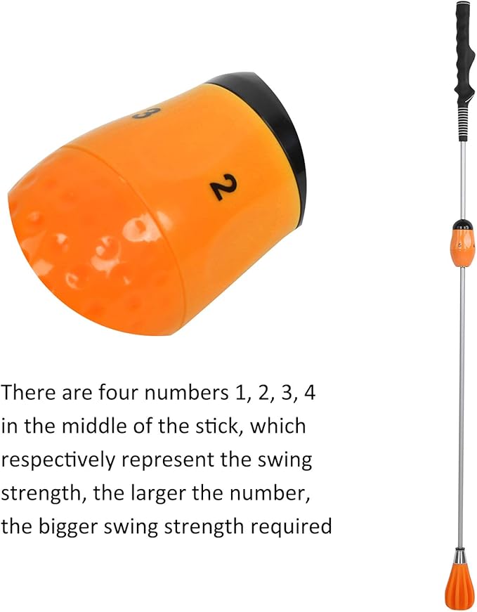 Drfeify Golf Swing Trainer, Golf Swing Practicing Stick with Adjustable Force Design, Golfer Correction Training Rod Tool Equipment