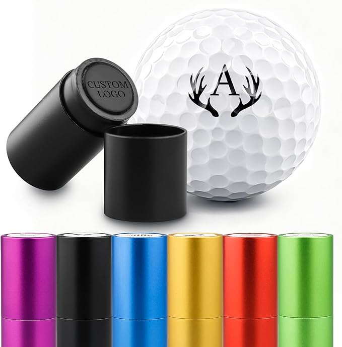 STAMTECH Custom Golf Ball Stamp - Personalized Golf Ball Stamp Markers,Customized Golf Accessories Gifts for Golf Lovers, Golfers, Dad, Husband, Boyfriend,Father's Day,Birthday