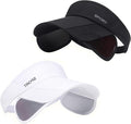 Sun Visor Hat for Women and Men - Retractable Brim Sport Hat, Summer Golf Tennis Running Beach Hat with Ponytail Hole