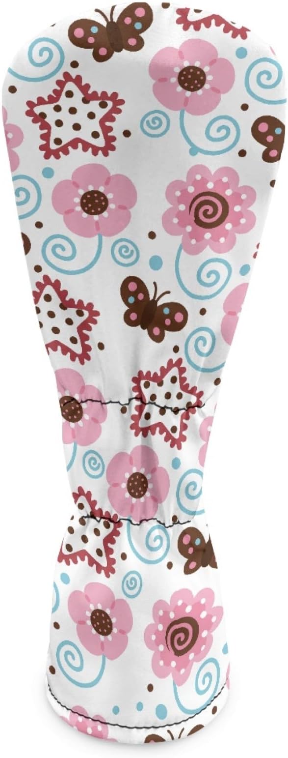 Golf Club Head Covers for Club Protective, Waterproof PU Leather Driver Fairway Wood Hybrid Head Cover