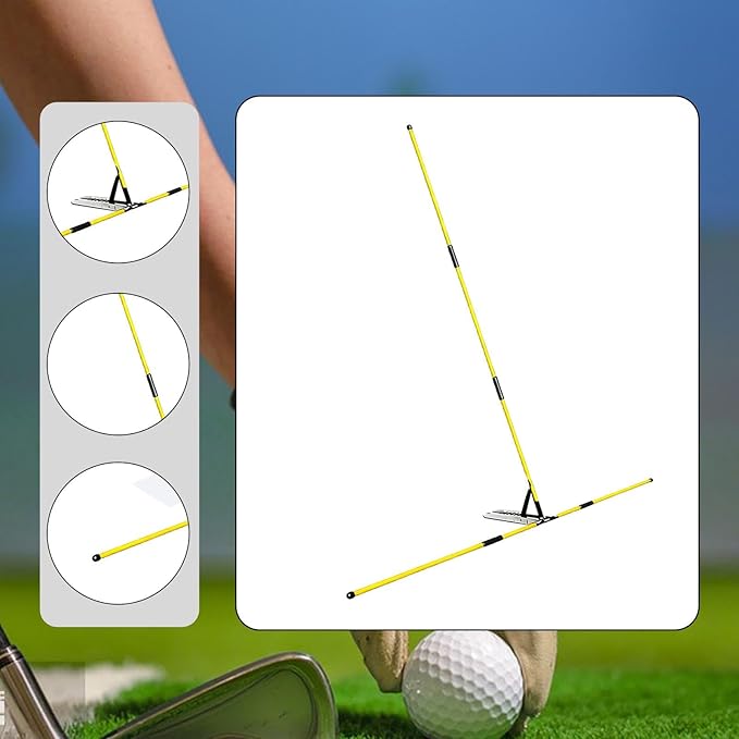 Golf Alignment Sticks Holder, Golf, Correct Posture Auxiliary Tool Practice Rod for Men Women Gift
