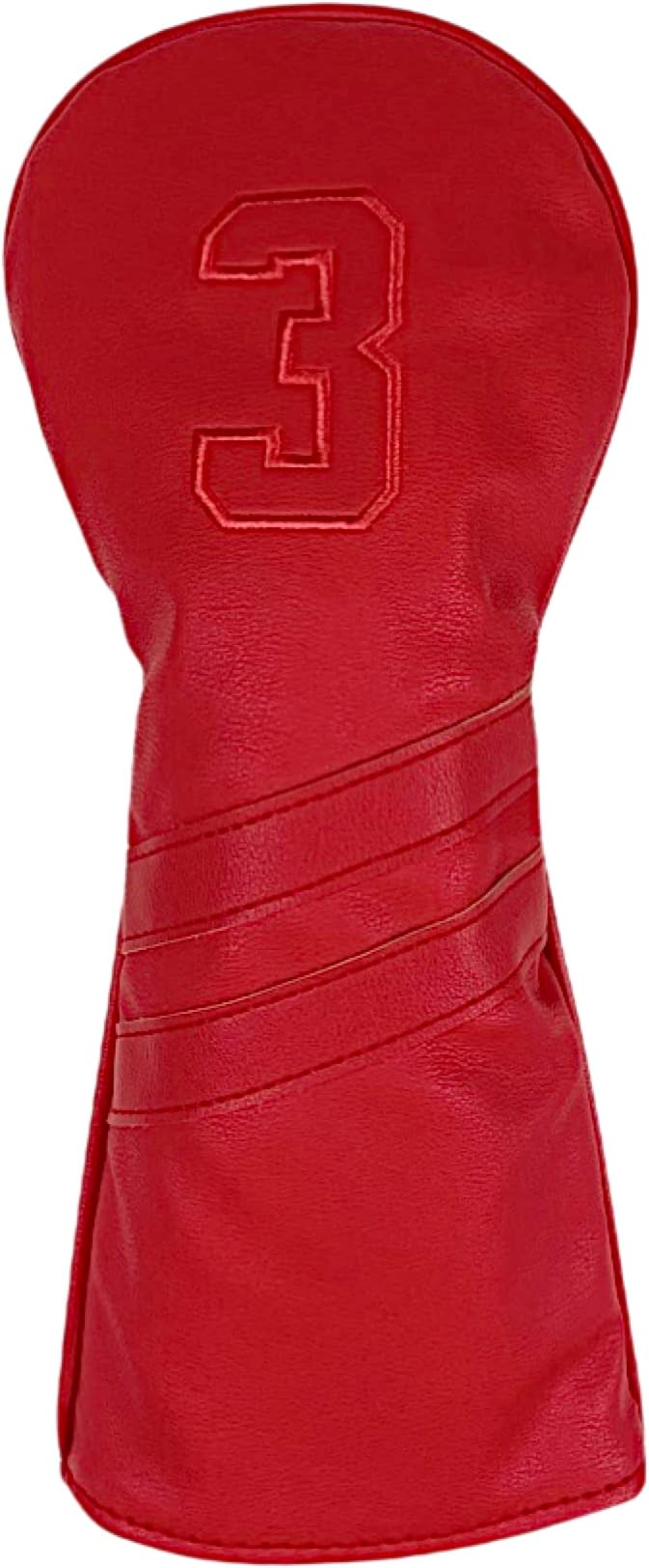 Vintage Golf Club Head Covers – 3 Pack Set – Premium Classic PU Leather – Fits Drivers, Fairway Woods, Hybrids – Durable, Stylish Protection