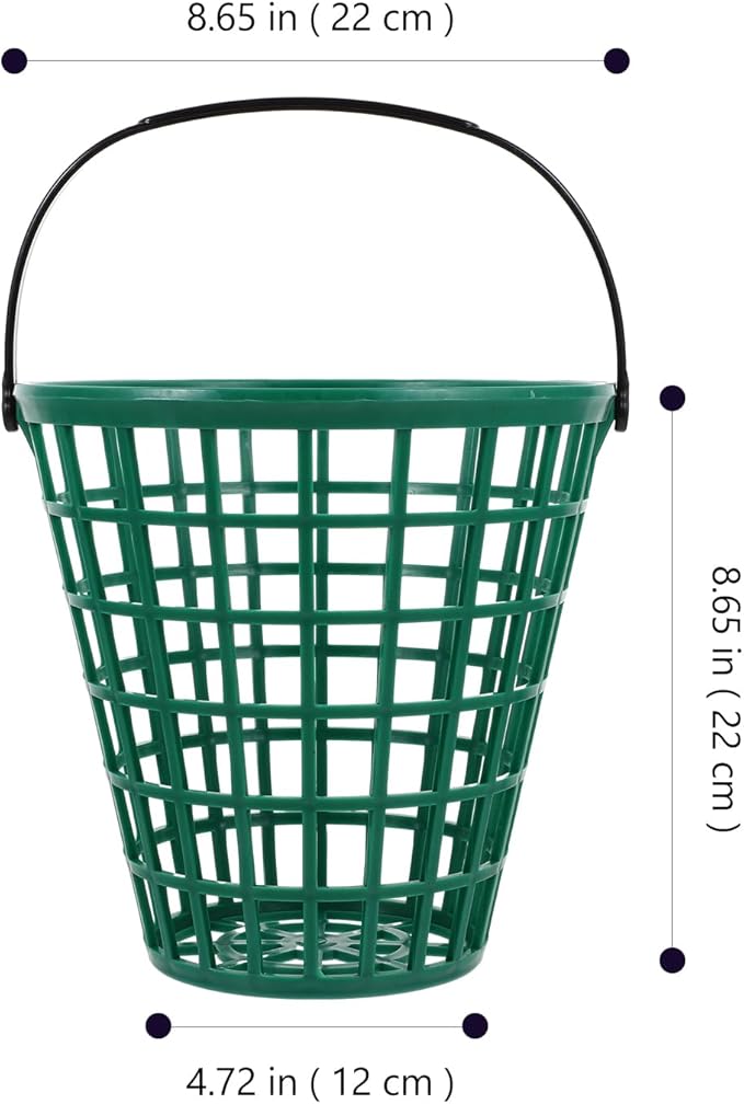 Stainless Steel Golf Ball Organizer Basket with Lid – Vintage Practice Range Storage & Beer Pong Bucket (Rust-Proof, Heavy-Duty for Indoor/Outdoor Use)