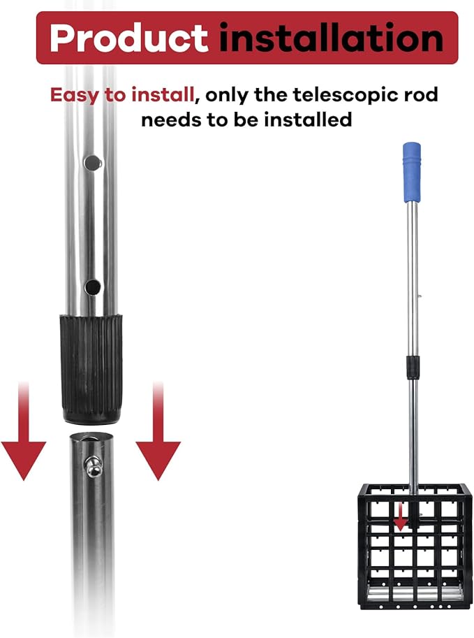 Large-Capacity Golf Ball Retriever Picker Grabber Tool Collector