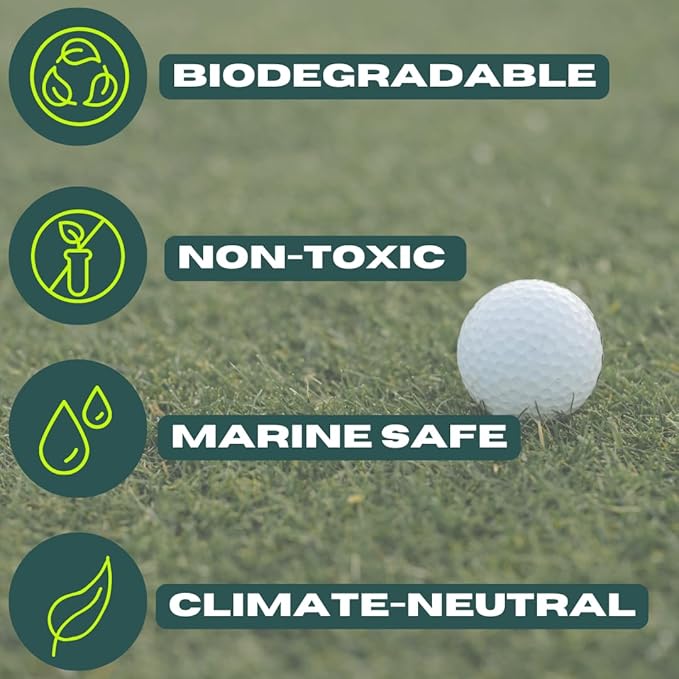 Eco-Friendly Water Soluble Golf Balls | Ideal Practice or Gift Balls for Driving Ranges, Oceans, Lakes | Biodegradable & Quickly Dissolves in Water | NOT Meant for Tournament Play