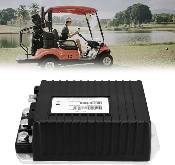 1510A-5251 Golf Cart Motor Controller, 48V 250A Speed Controller for Club Car DS & Precedent (2000-2009), Electric Controllers Compatible with Curtis, MCOR Throttle Type, 102806201, IQ System
