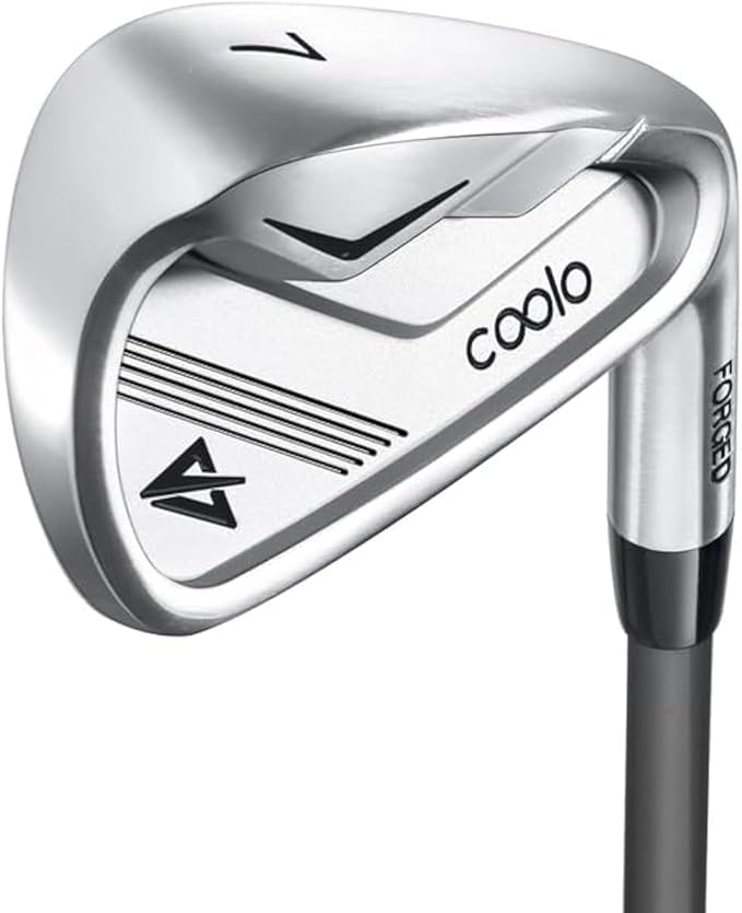 COOLO Graphite Golf Irons, Provide More Speed and Control, Beginner/High Handicap/Seniors/Ladies, Reduced Strain on Elbows and Wrists, Right&Left Handed