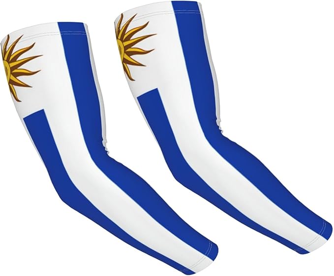 Cute Flag Arm Sleeves Cooling Sun Protection Sports Flag Sleeves for Men Women