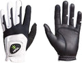HIRZL GRIPPP FIT Ladies Golf Gloves – All Weather Womens Golf Glove (White/Black) | Kangaroo Leather & Lycra | Ultimate Grip/Wet or Dry | Breathable, Stretch Fit, Sweat Absorbent, Water Repellent