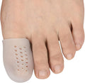 Big Toe Cap 10 Pcs, Breathable Toe Protector Toe Cover Sleeves with Holes, Provides Relief from Corns, Blisters,Reduce Friction(Transparent)