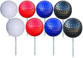 Sandbaggy Plastic Tee Markers for Golf Course (UV Resistant) - Steel Spike - Safety Caps Included