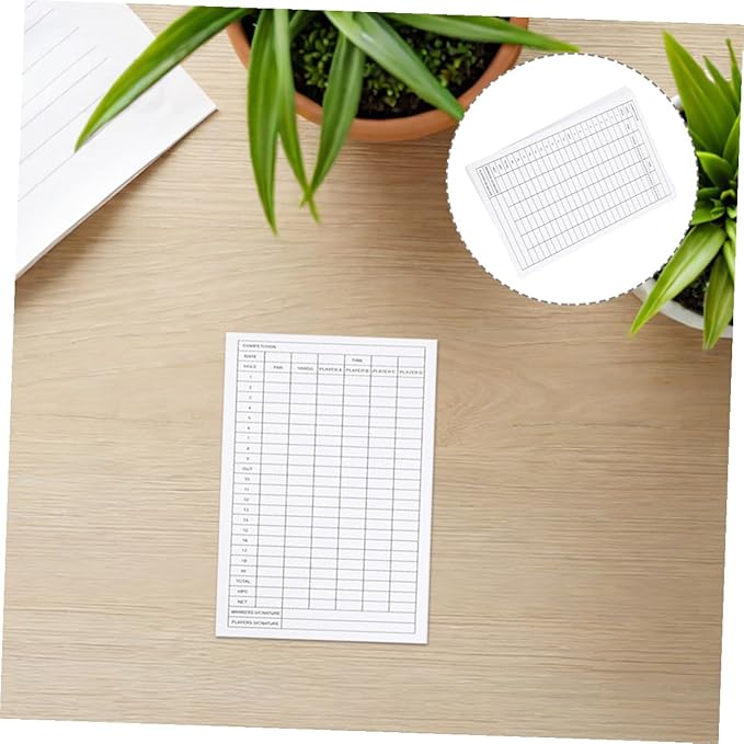 BESPORTBLE 40pcs Scorekeeper Accessory Pocket Score Scorecard Coated Outdoor Scorecards Competition Keeper, Notebook and Card Stats Paper Club Accessories Notebook, Golfs Disc Scorebook