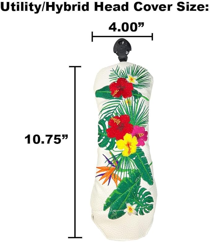 Giggle Golf Utility/Hybrid Head Cover, Colorful Club Covers for Men & Women