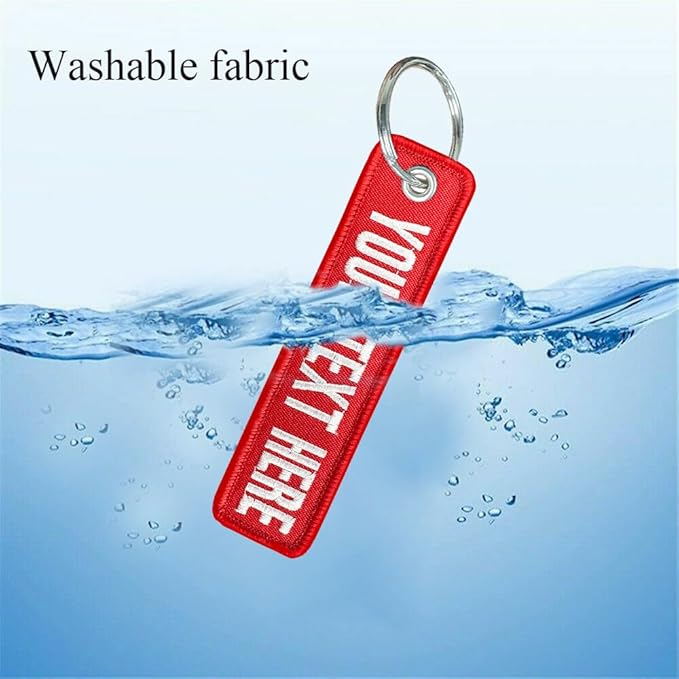 silkmilk Personalized Keychains, Customized Embroidered Key Tags, Luggage Tags, Key Ring Accessories, Gifts for Men & Women