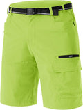 TACVASEN Men's Summer Outdoor Shorts Quick Dry Cargo Casual Work Hiking Shorts (NO Belt)