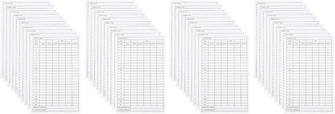 BESPORTBLE 40pcs Scorekeeper Accessory Pocket Score Scorecard Coated Outdoor Scorecards Competition Keeper, Notebook and Card Stats Paper Club Accessories Notebook, Golfs Disc Scorebook