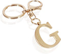 LAXPICOL Gold Letter A-Z Keychain for Women Bag Charms Purse Charms For Handbags Metal Alphabet Initial Letter Keychain