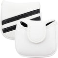Golf Club Covers,4pcs or 1pc Golf Headcovers for Woods and Driver Fairway Hybrids Women Men - Premium PU Leather with Interchangeable Tags & Magnetic Blade and Mallet Putter Covers