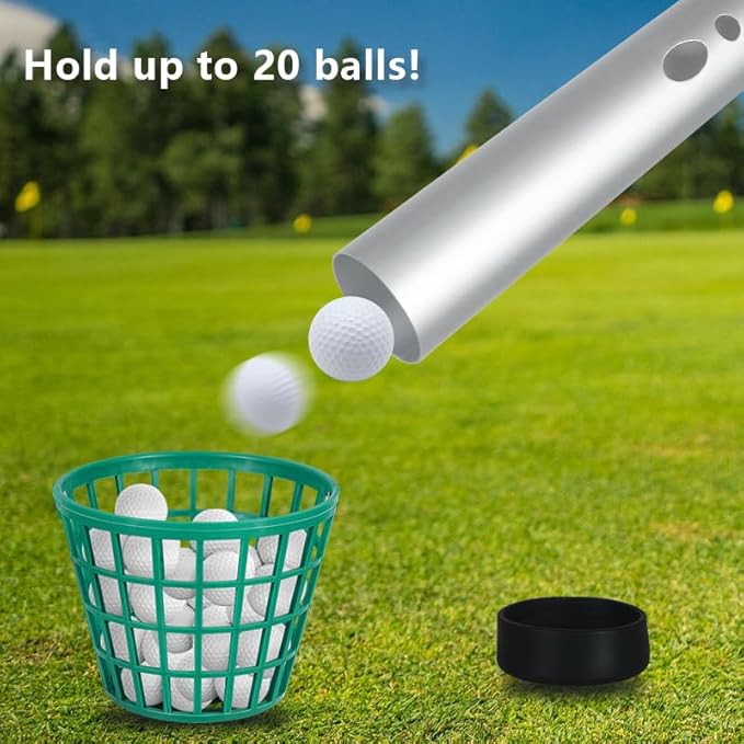 Golf Ball Retriever, Aluminum Golf Ball Picker Upper Tube
