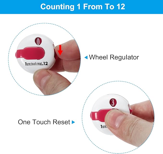 PATIKIL Golf Score Counter Mini Golf Shot Stroke Attachment Counter Clicker Clip for Golfers Glove Bag Hat