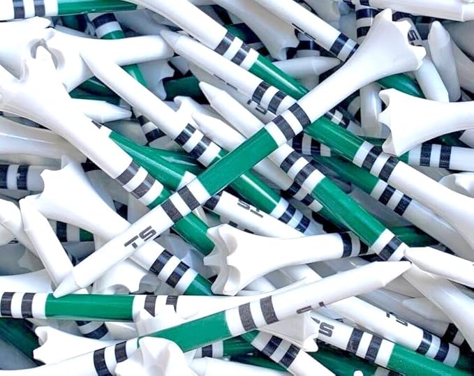 TRUESTRIKE Premium USA Golf Tees – 100-Pack Durable 3¼" / 2¾" Plastic Tees – Made in USA – Perfect Holiday Golf Gift