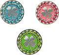 Myartte Golf Ball Markers Crystal Ball Markers Pack of 3