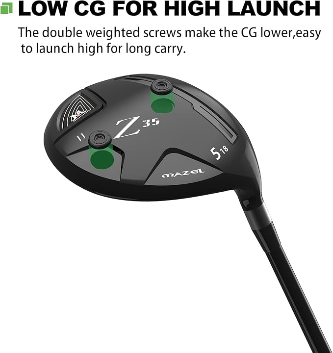 MAZEL Z35 Mens Golf Fairway Woods 3/5,Right Handed