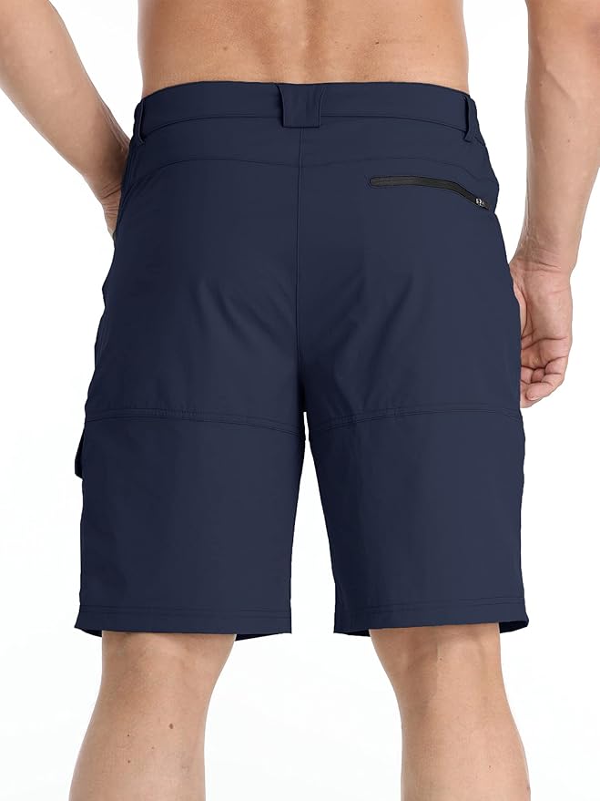 TACVASEN Men's Summer Outdoor Shorts Quick Dry Cargo Casual Work Hiking Shorts (NO Belt)