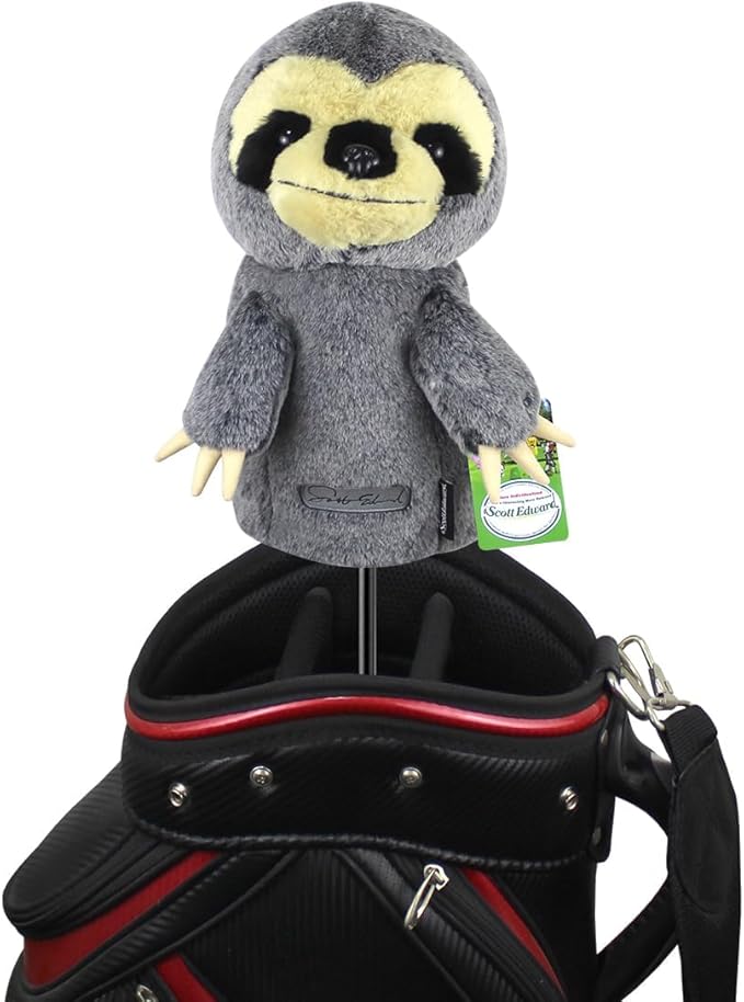 Scott Edward Golf Club Cover Fit Well for Driver or Fairway Wood Golf Club, Funny Cute Animal Design Soft Functional Golf Headcover Stylish Protection for Your Clubs for Men and Women