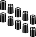 10Pcs Golf Club Ferrules .370 Black Golfing Iron Ferrule Size .370 Custom Black Iron Golfing Ferrule with Single Silver Ring for All Shaft