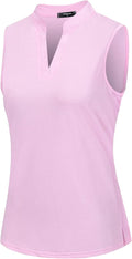 Womens Sleeveless Golf Polo Shirts Lightweight Tennis Sport Tops