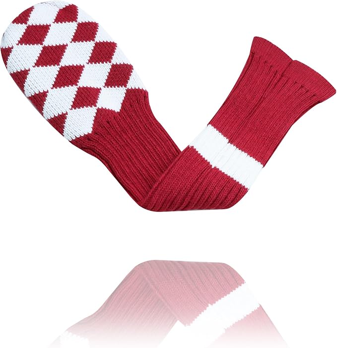 LeFeng 3Pcs Golf Club Covers, Knitted Golf Club Covers for 460cc Driver Fairway Woods and Hybrid