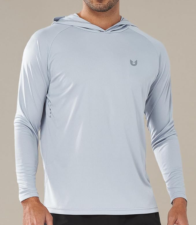 NORTHYARD Men's UPF 50+ Hoodie Shirts Long Sleeve Sun Protection Fishing Swim Beach UV SPF Rash Guard Quick Dry Lightweight