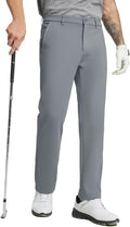 M MAELREG Golf Fleece Lined Pants Men Softshell Water-Resistant Workout Casual Outdoor Hiking Insulated Winter Pants for Men