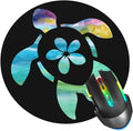 Sea Turtle Mouse Pad, Animal Flower Mouse Pads for Desk, Stitched Edge Mousepad with Non-Slip Rubber Base, Gaming Mouse Mat for Computer Laptop Home Office